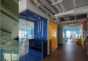 Компания UALCOM выполнила проект по установке стеклянных перегородок в столичном БЦ Гулливер для ИТ компании «Битрикс 24»., Киев